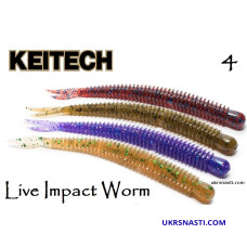 Съедобный силикон Keitech Live Impact Worm 4